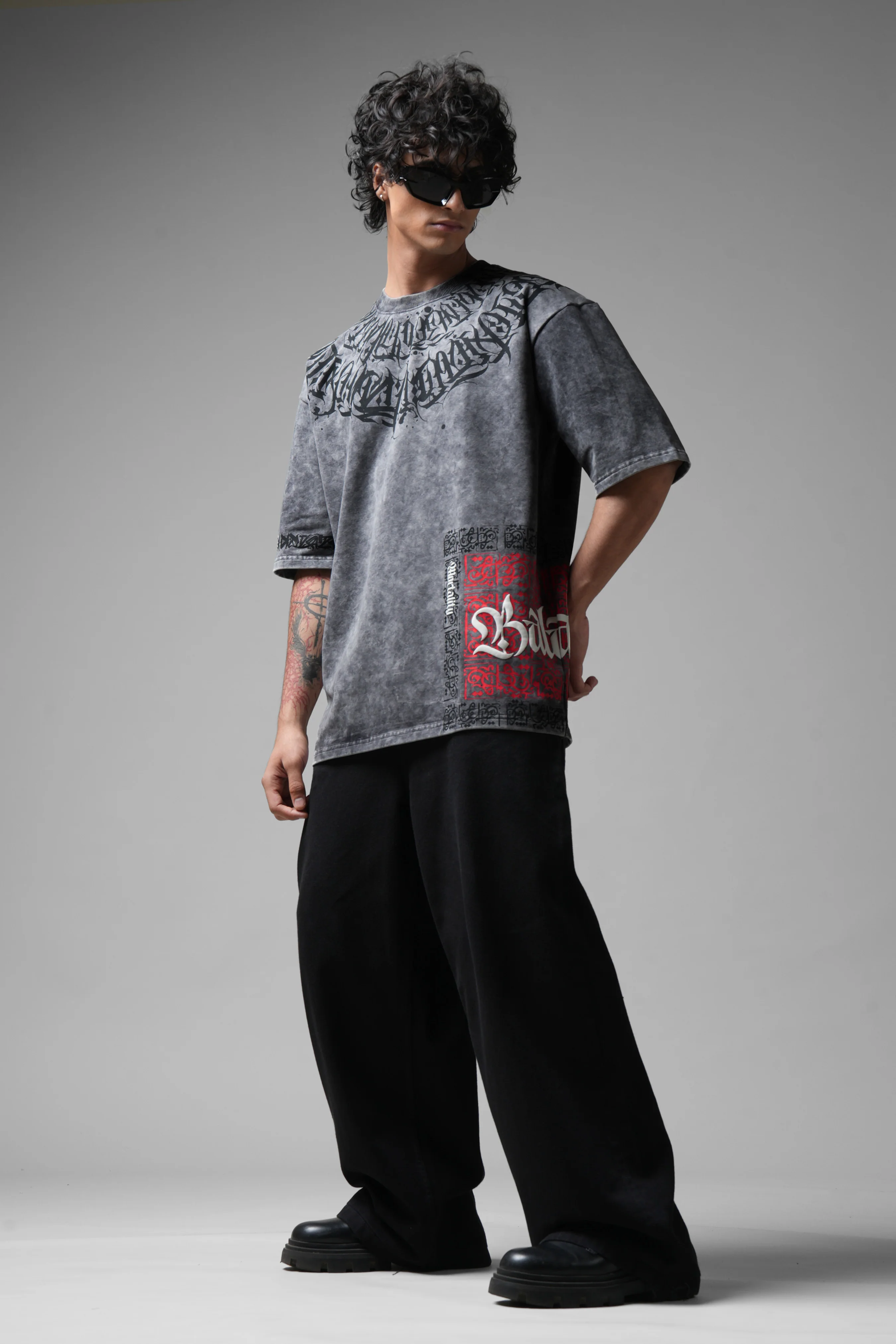 Balance Acid Washed Grey T-shirt - Image 14