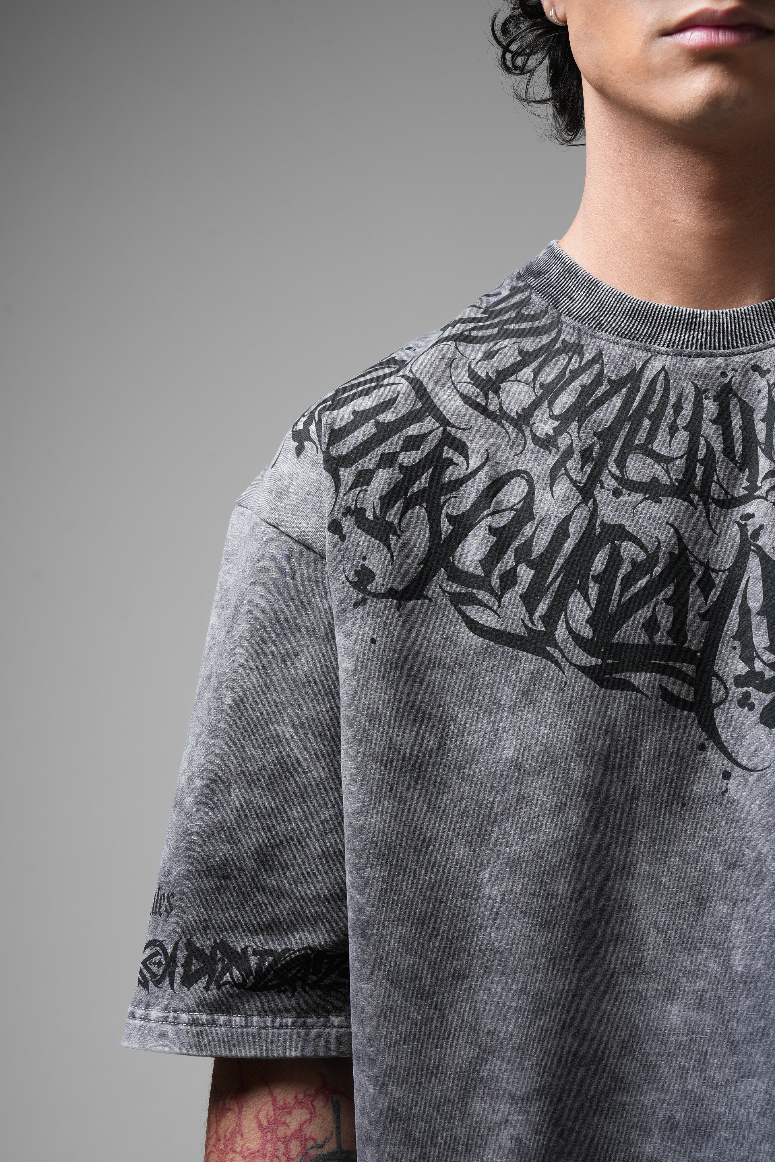 Balance Acid Washed Grey T-shirt - Image 4