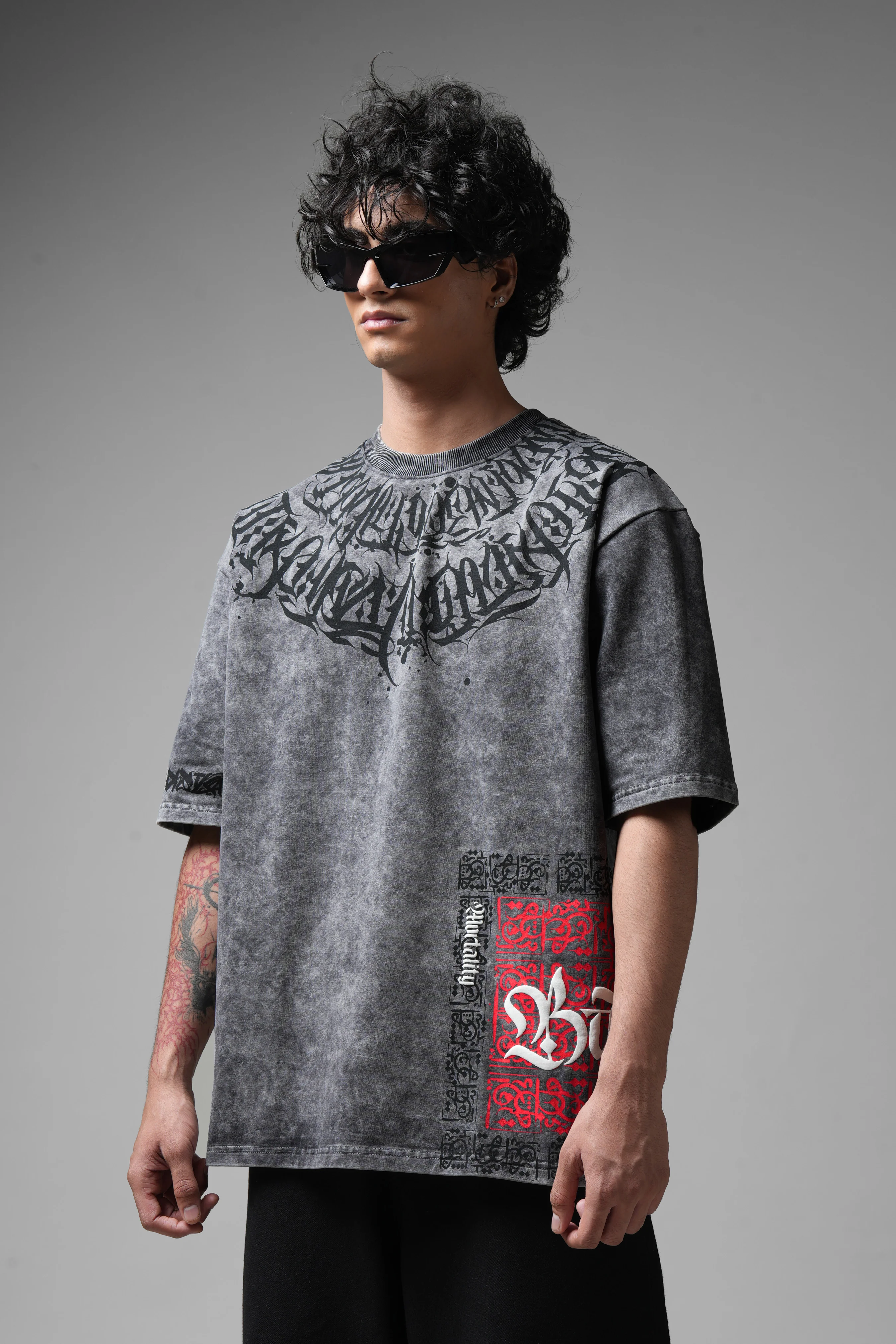 Balance Acid Washed Grey T-shirt - Image 6