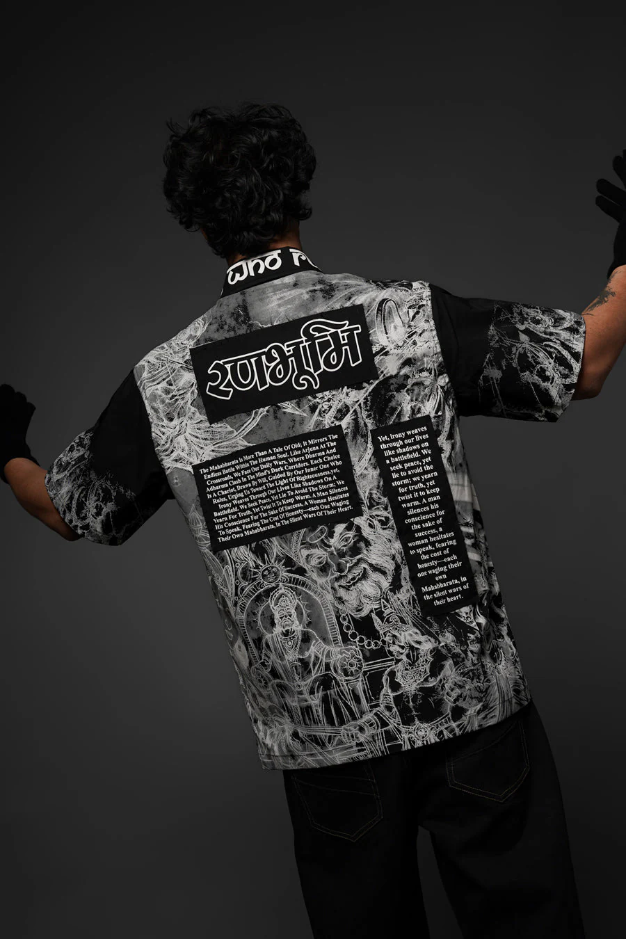 Black Ranbhoomi Shirt - Image 8