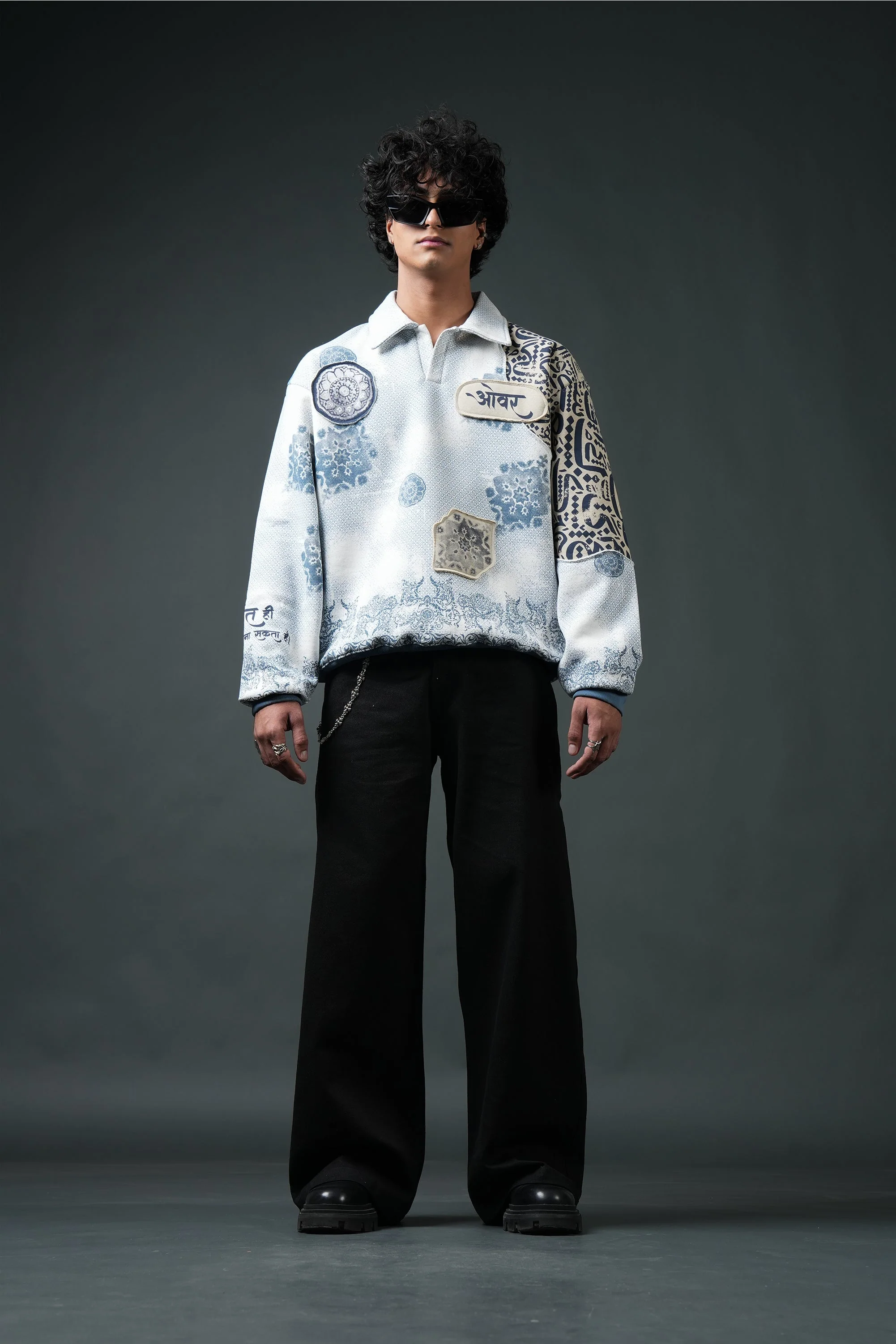 Ekanti-Kari Collared Sweatshirt - Image 2