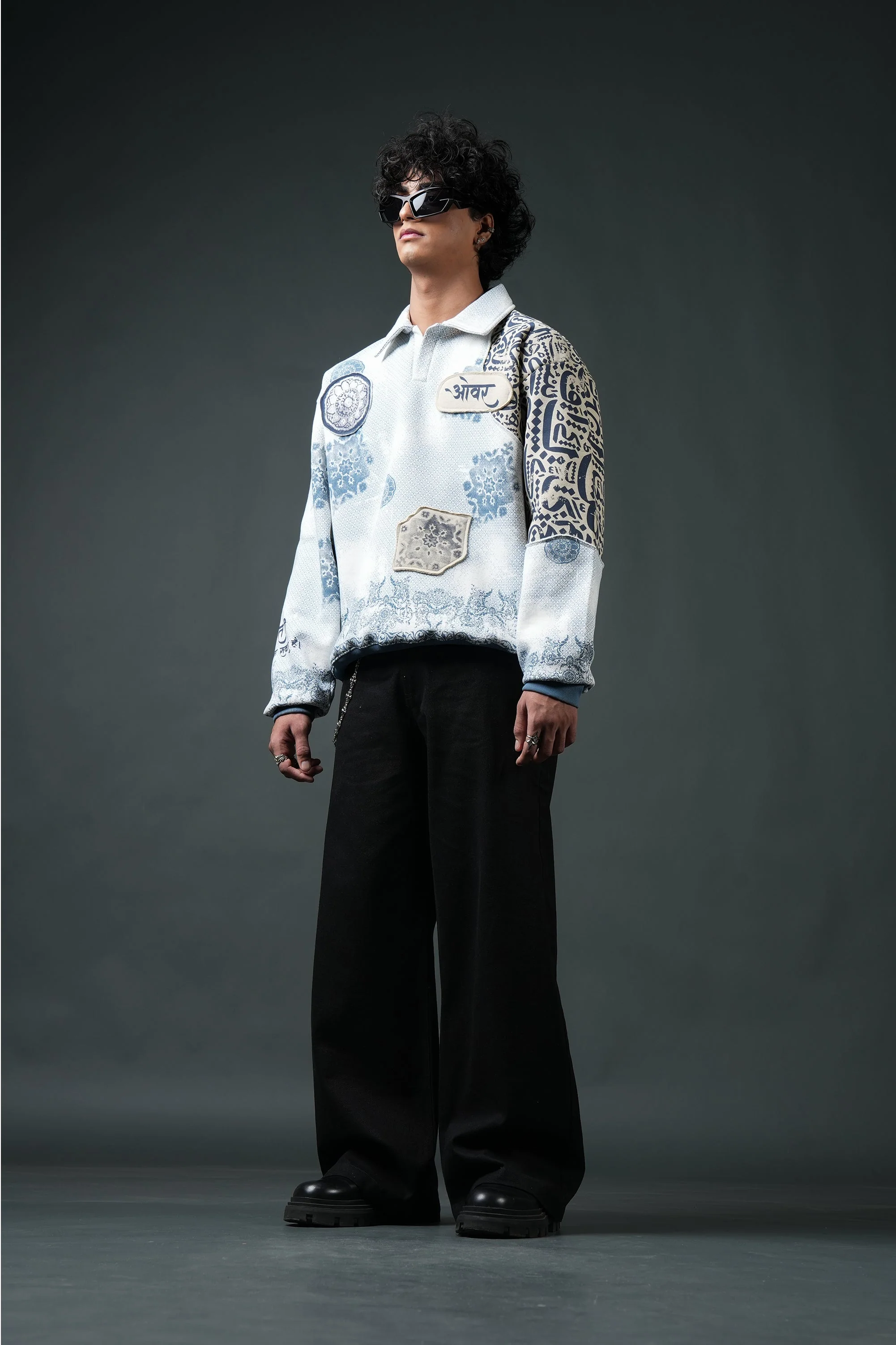 Ekanti-Kari Collared Sweatshirt - Image 3