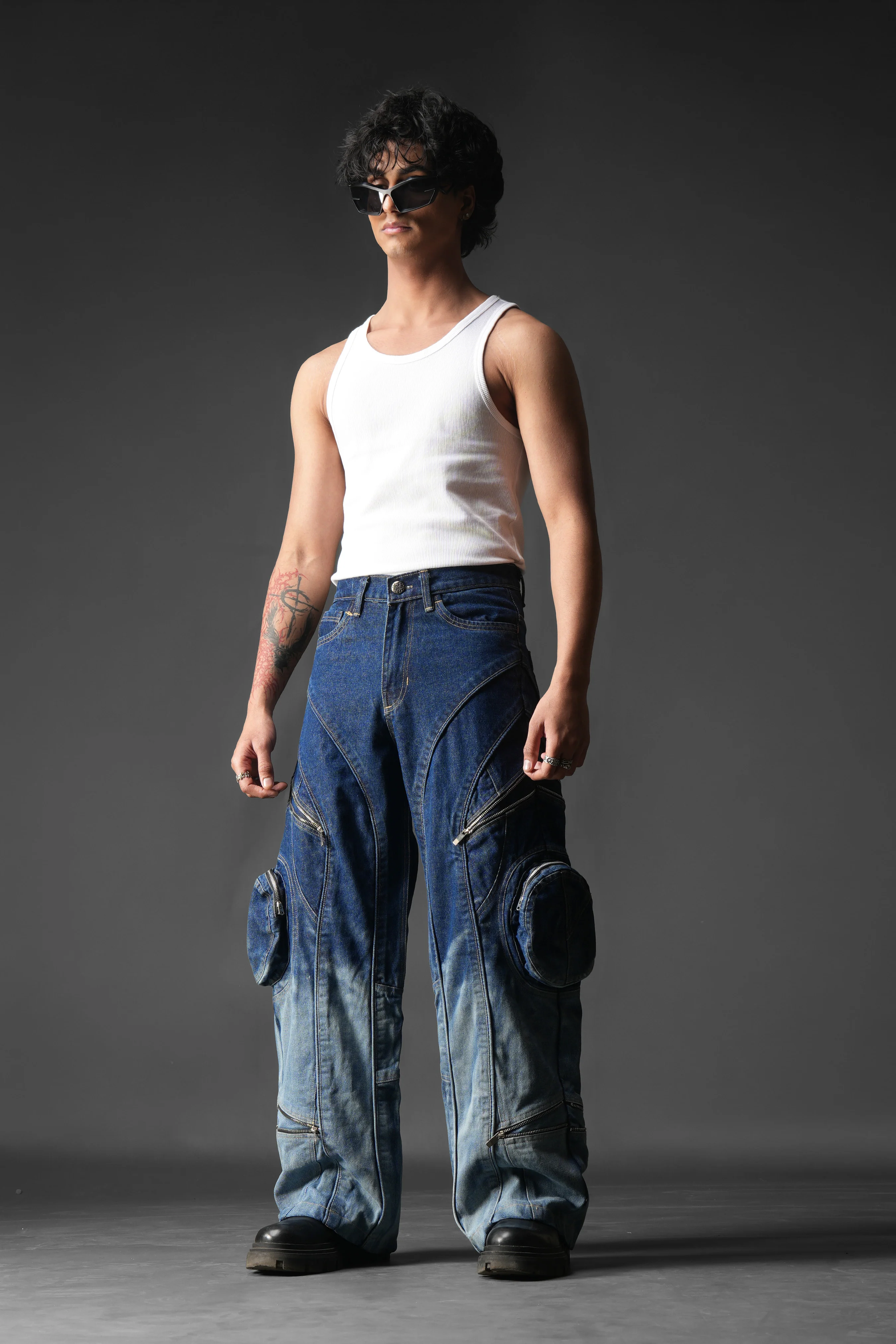 Ink Burn Utility Denims - Image 3