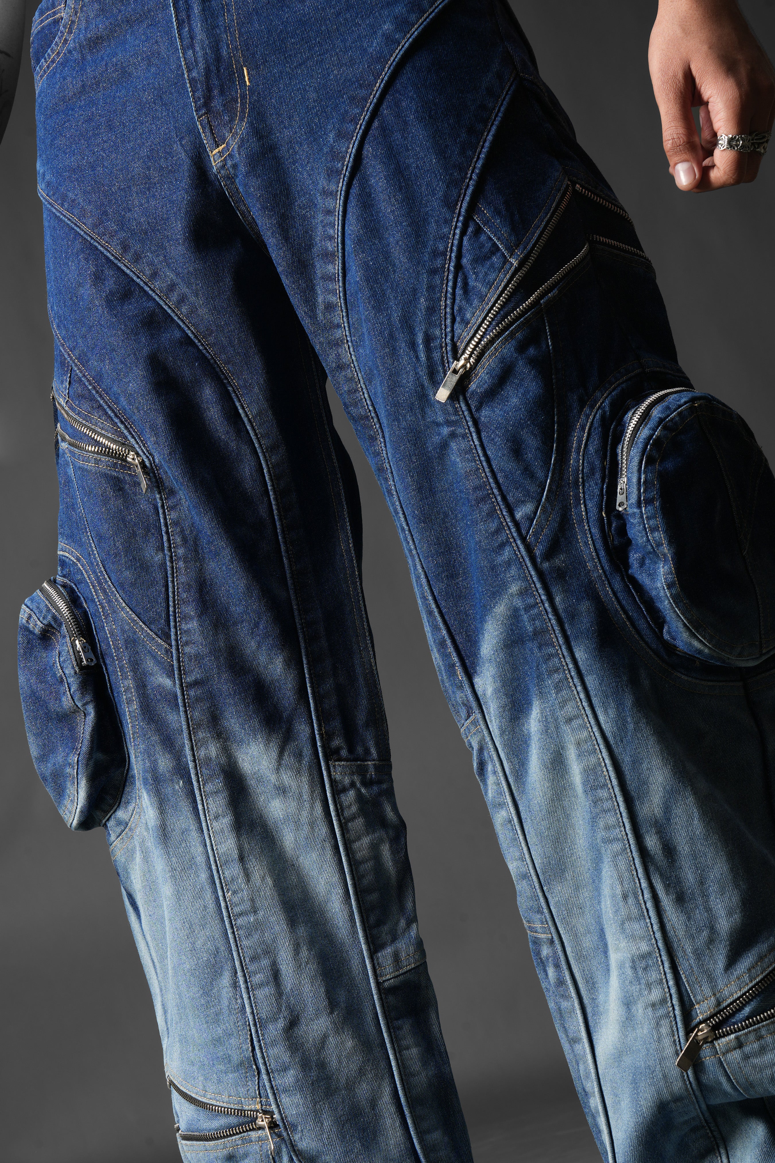 Ink Burn Utility Denims - Image 4