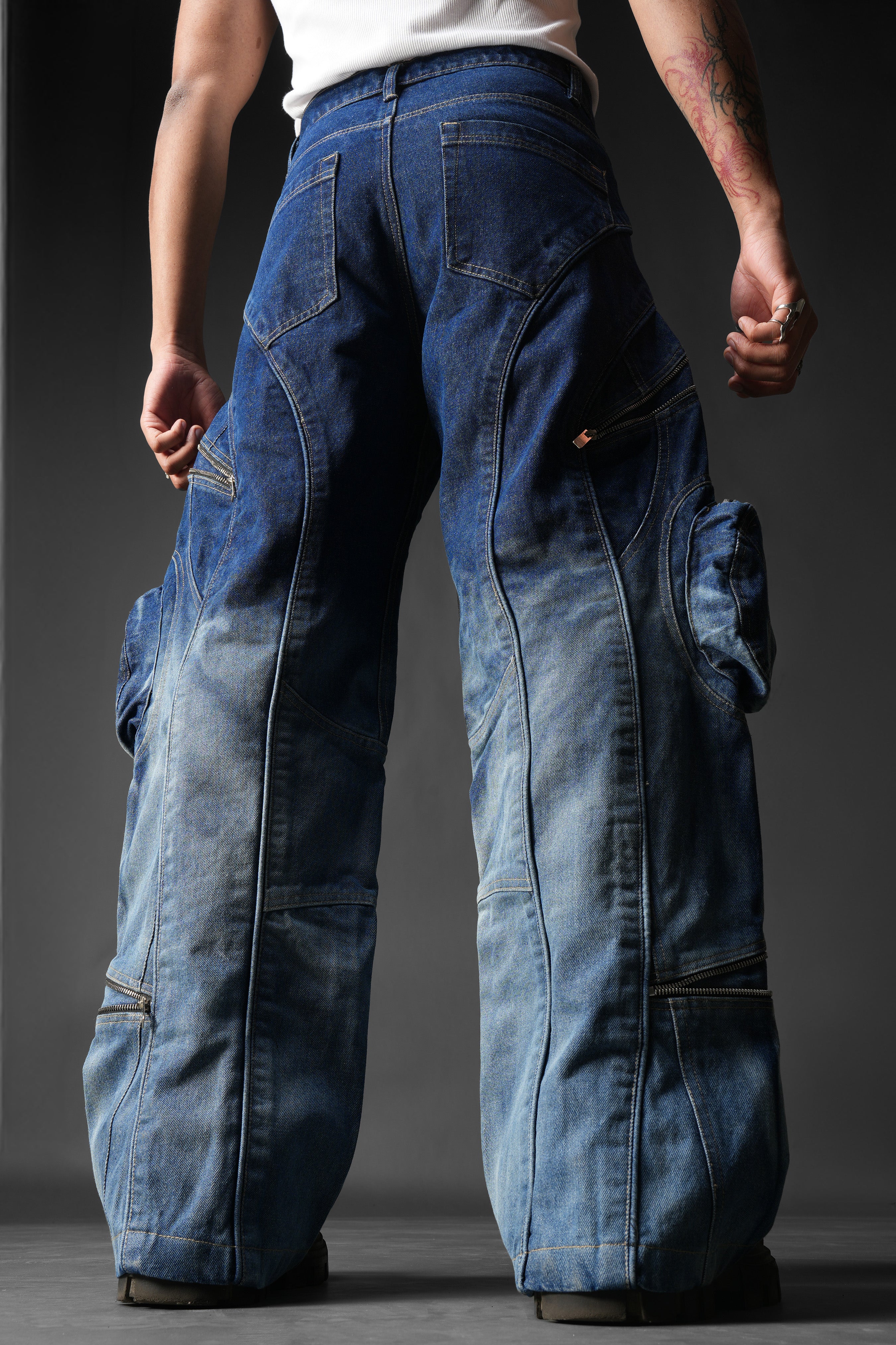 Ink Burn Utility Denims - Image 8