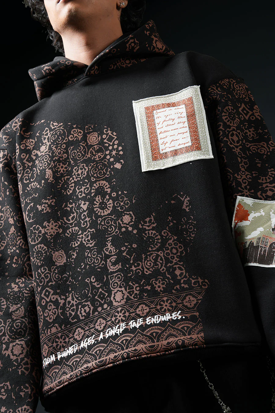 Tough History Black Hoodie - Image 3